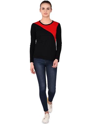 round neck color block tee - 16283715 - Standard Image - 4