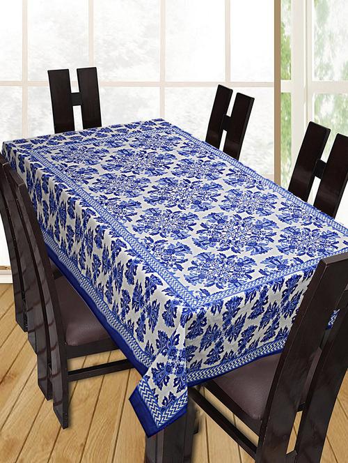 printed cotton 6 seater table cover - 16285453 - Standard Image - 1