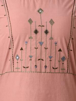 embroidered straight kurta - 16285549 - Standard Image - 4