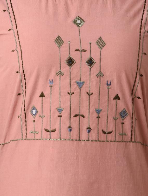 embroidered straight kurta - 16285549 - Zoom Image - 4