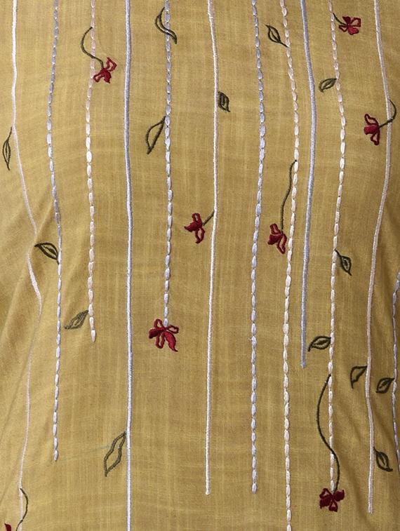 embroidered straight kurta - 16285557 - Zoom Image - 4