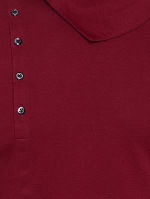 maroon solid long kurta - 16285846 - Standard Image - 4
