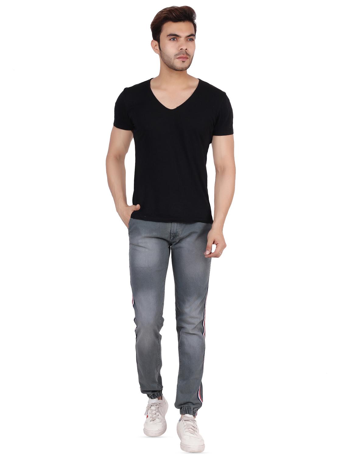 grey denim joggers - 16286418 - Zoom Image - 4