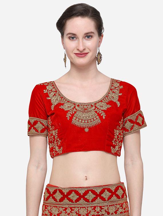 embroidered flared lehenga - 16287465 - Zoom Image - 4