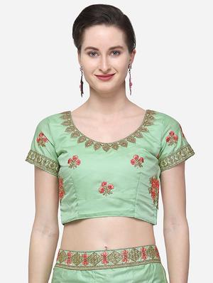 embroidered flared lehenga - 16287474 - Standard Image - 4
