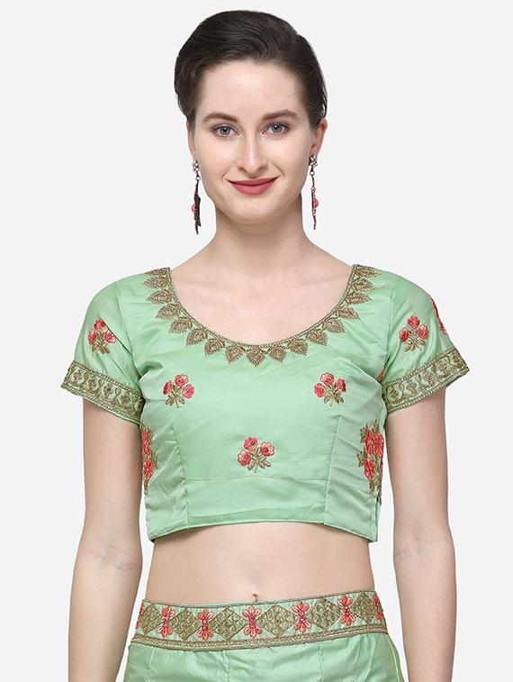 embroidered flared lehenga - 16287474 - Zoom Image - 4