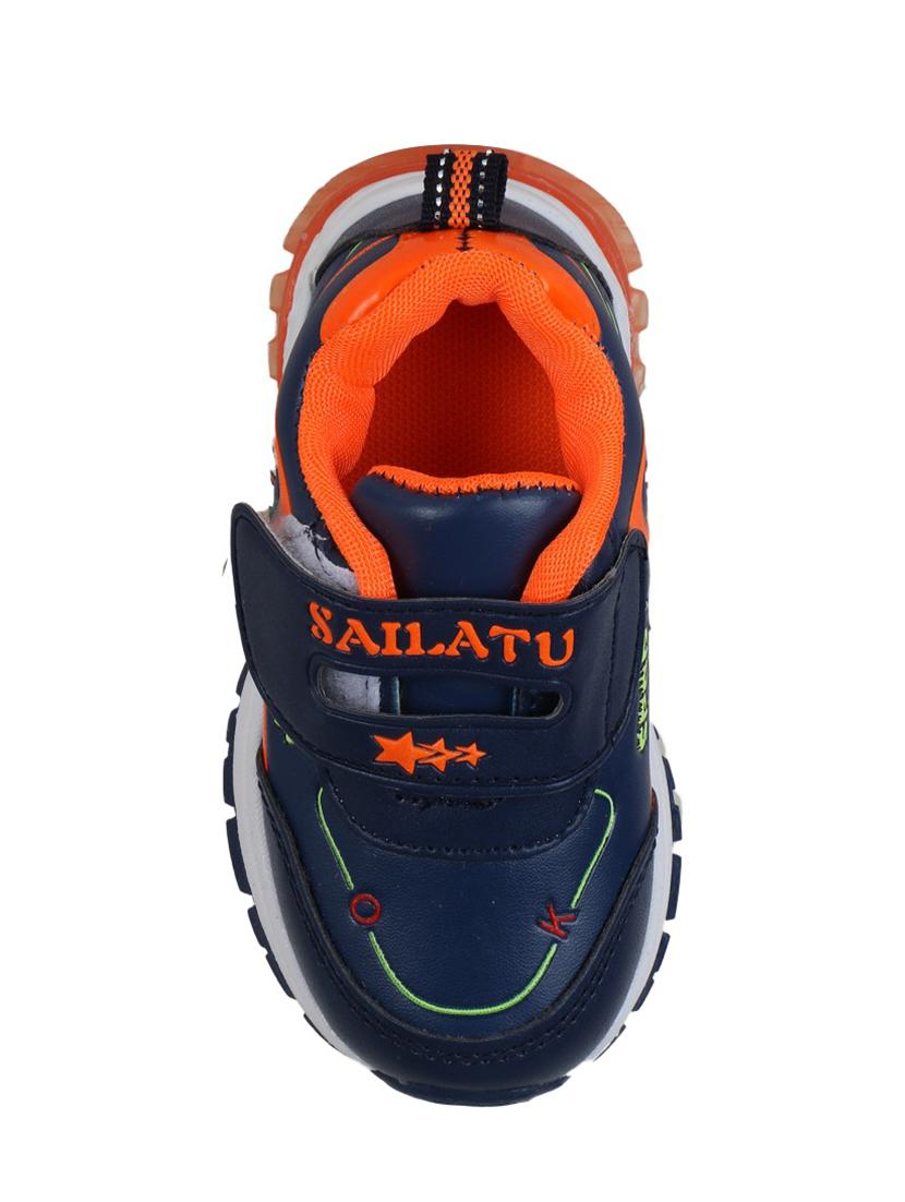 blue leatherette sports shoes - 16287789 - Zoom Image - 4