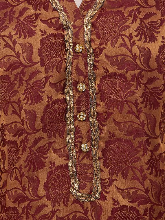 floral a-line kurta - 16288298 - Zoom Image - 4