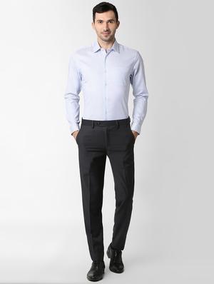 navy blue flat front formal trouser - 16289282 - Standard Image - 4