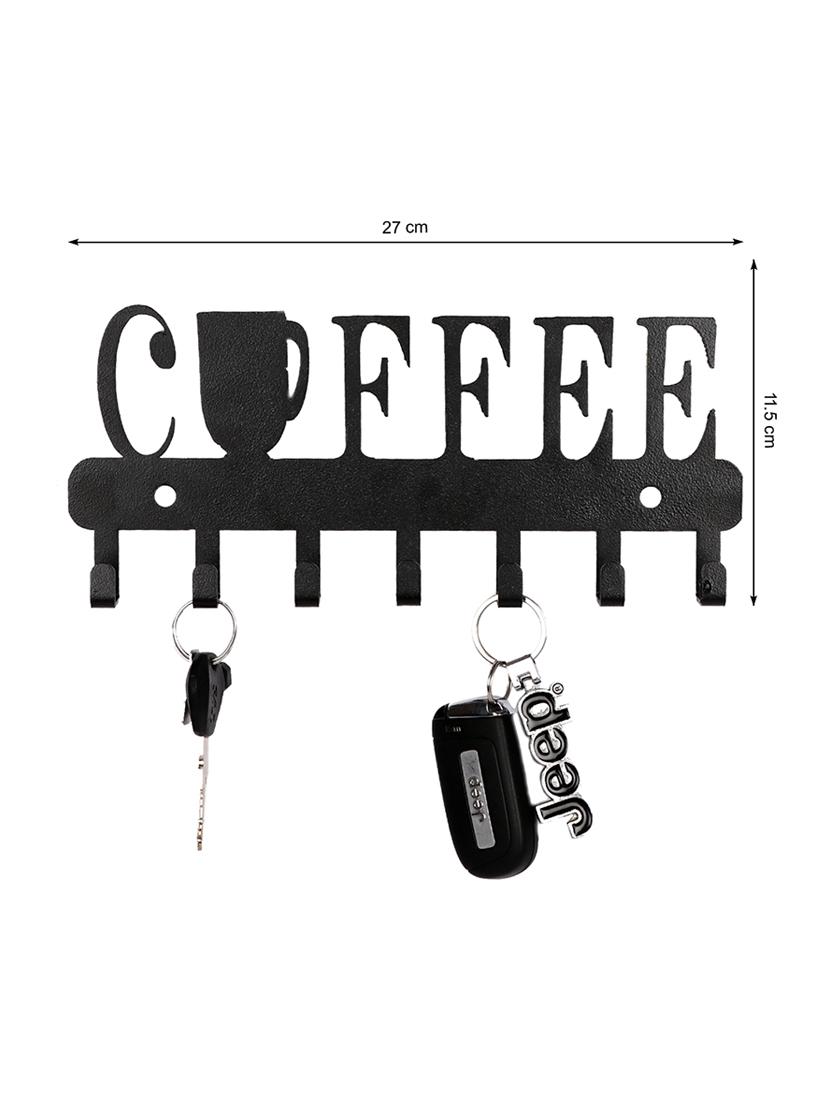 Sehaz Artworks Metel Wall Hooks for keys | 7 Hook Cappuccino Wall Rack Holder for Kitchen Utensil | Hat Rack - 16289592 - Zoom Image - 4