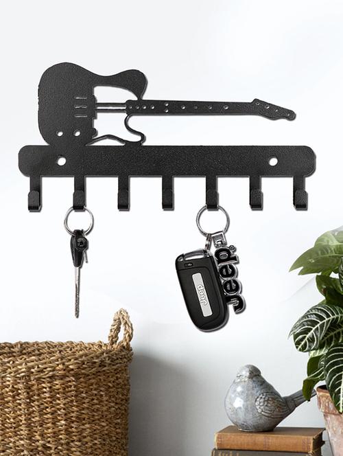 Sehaz Artworks Metel Wall Hooks for keys | 7 Hook Guitar Wall Rack Holder for Kitchen Utensil | Hat Rack - 16289596 - Very Small Image - 1