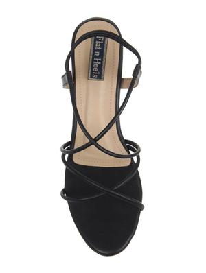 black ankle strap sandals - 16290314 - Standard Image - 4