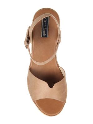 beige back strap wedges - 16290335 - Standard Image - 4