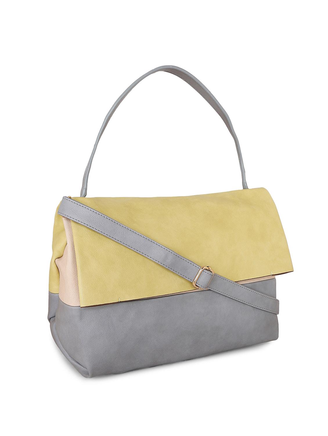 blue leatherette (pu) regular handbag combo - 16292185 - Zoom Image - 4