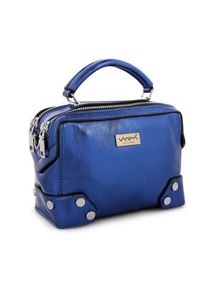 blue leatherette (pu) regular sling bag - 16292256 - Standard Image - 4