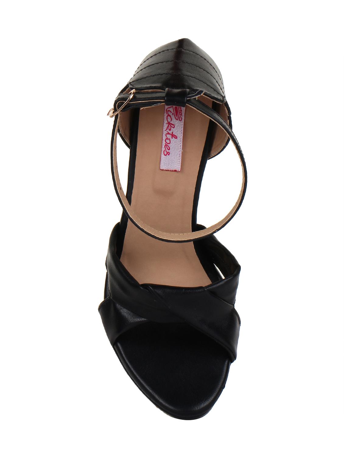 black ankle strap sandals - 16293555 - Zoom Image - 4