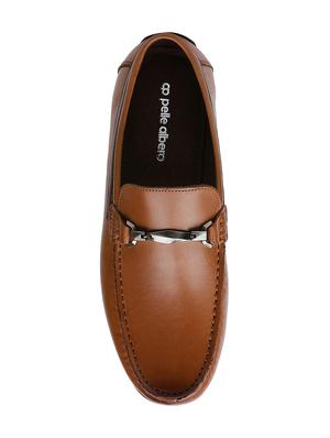 tan leather slip on loafers - 16293627 - Standard Image - 4