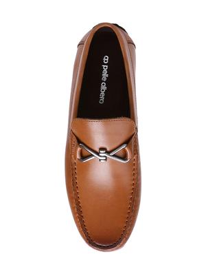 tan leather slip on loafers - 16293630 - Standard Image - 4