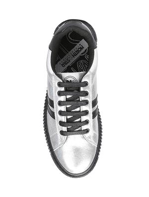 silver lace-up sneakers - 16294148 - Standard Image - 4