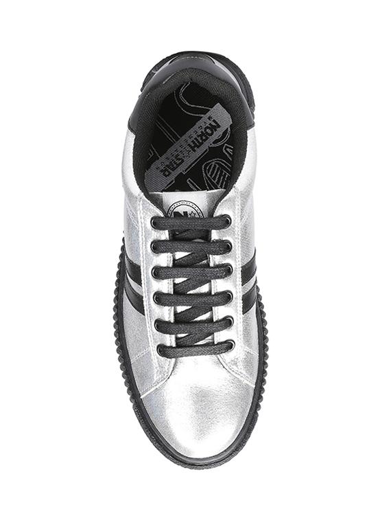 silver lace-up sneakers - 16294148 - Zoom Image - 4