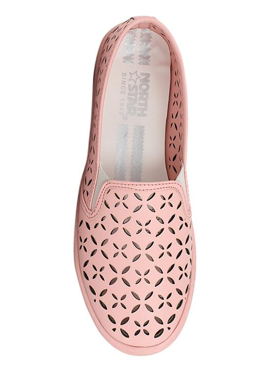 pink synthetic laceup casual shoes - 16294194 - Zoom Image - 4