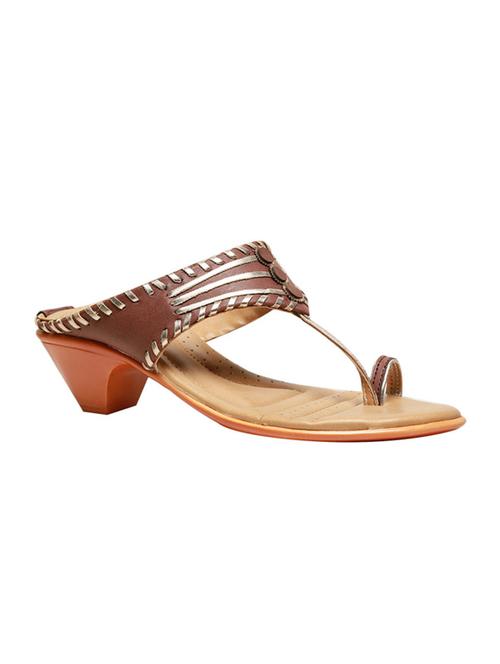 tan one toe sandals - 16294572 - Standard Image - 1