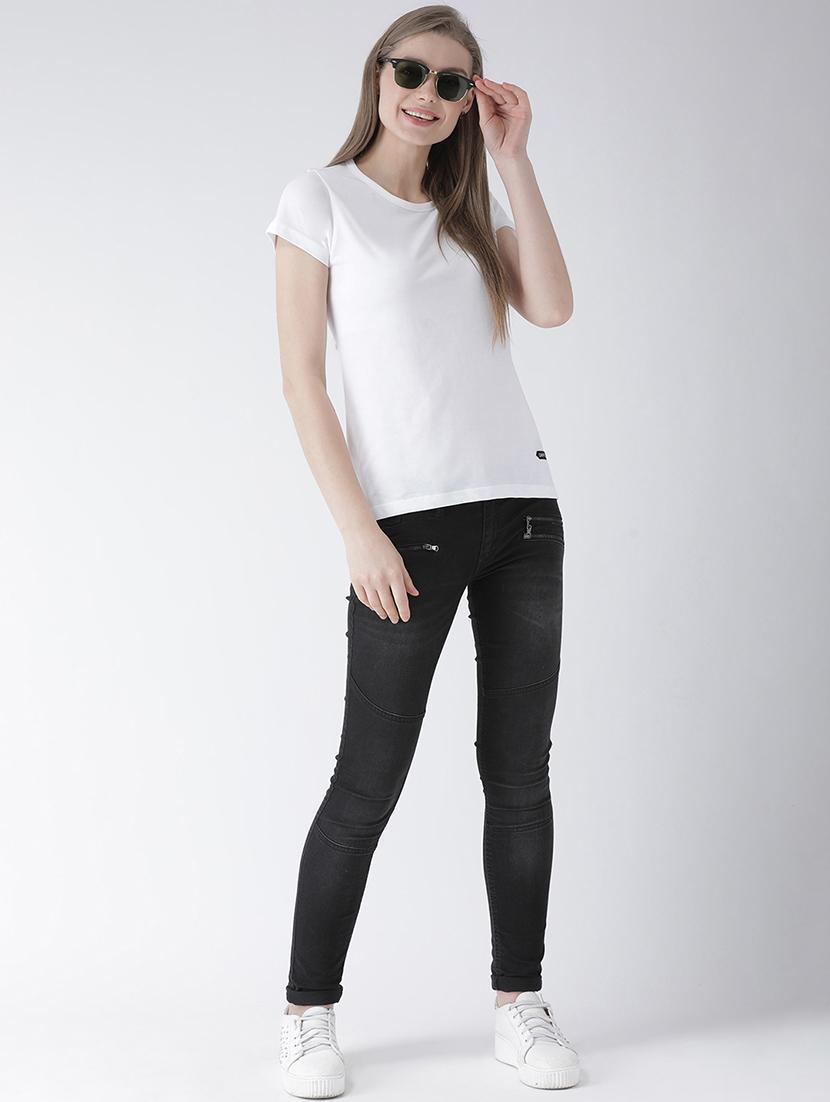 round neck solid tee - 16295574 - Zoom Image - 4
