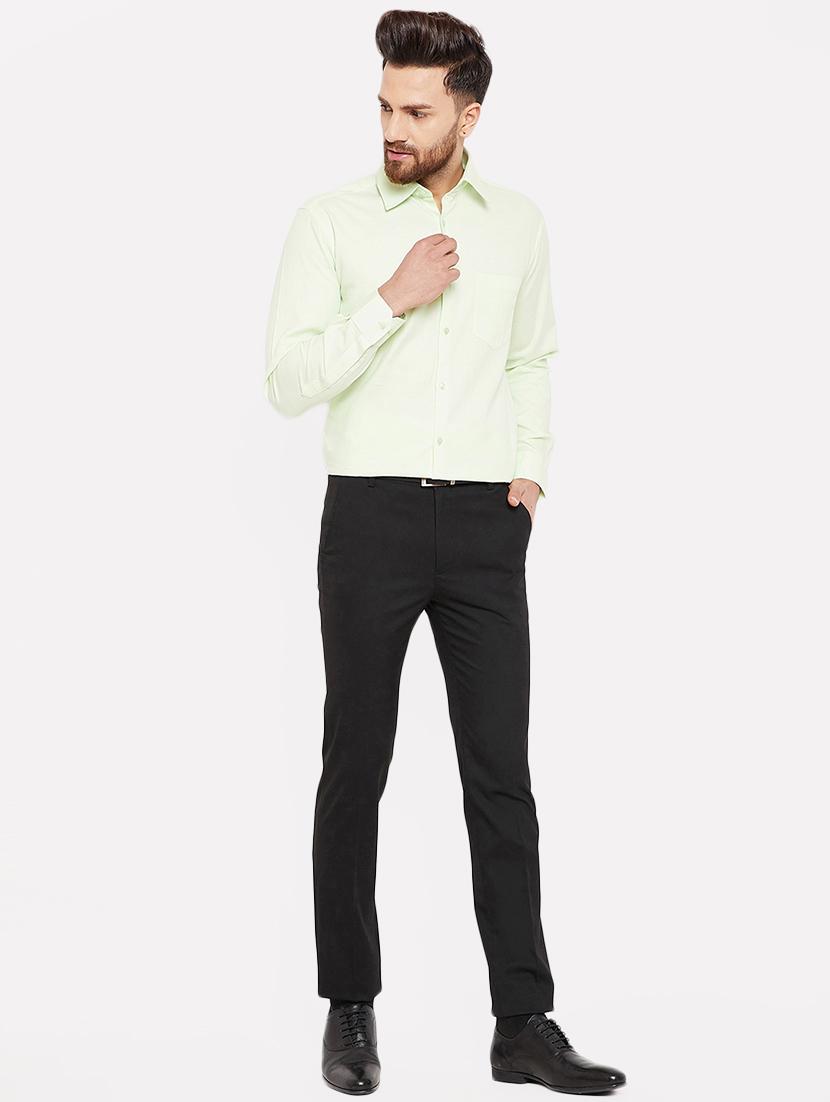 black polyester flat front formal trouser - 16298310 - Zoom Image - 4