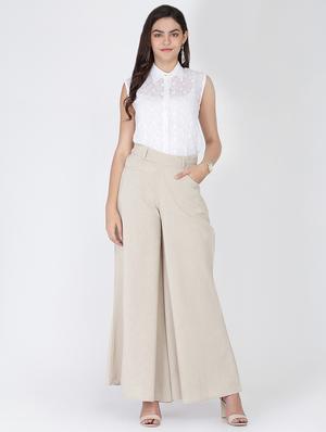 high rise wide leg trouser - 16298447 - Standard Image - 4