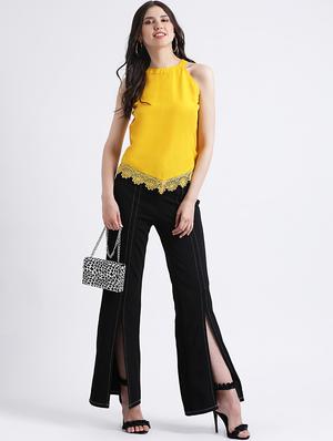 laced hem sleeveless top - 16298838 - Standard Image - 4