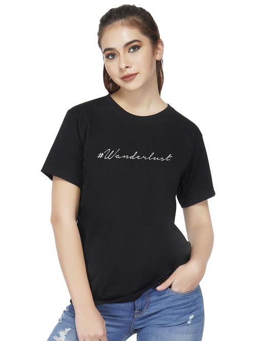 crew neck letter print tee - 16298922 - Standard Image - 1