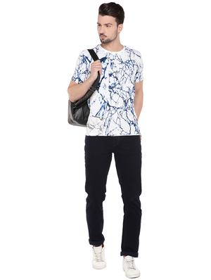 blue all over print t-shirt - 16299053 - Standard Image - 4