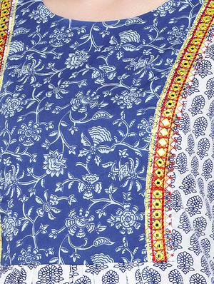 printed a-line kurta - 16299147 - Standard Image - 4