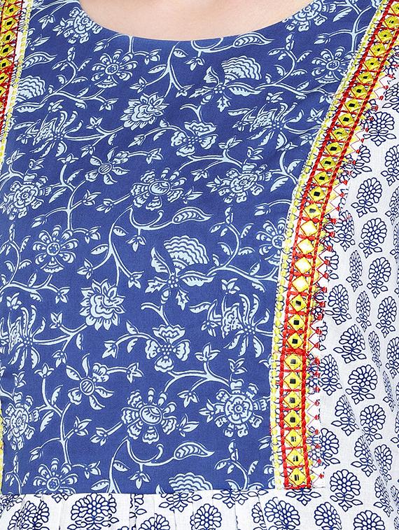 printed a-line kurta - 16299147 - Zoom Image - 4
