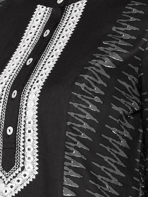 printed a-line kurta - 16299178 - Standard Image - 4