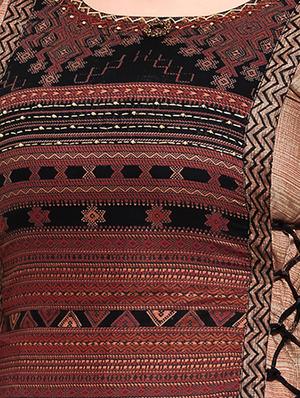 printed layered gown - 16299916 - Standard Image - 4