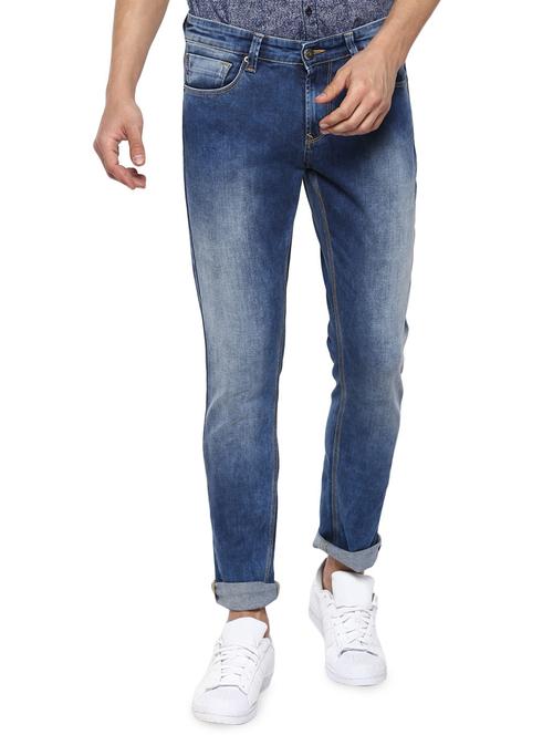 blue heavy washed jeans - 16300207 - Standard Image - 1