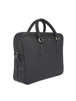 black leatherette (pu) laptop bag - 16301246 - Standard Image - 4