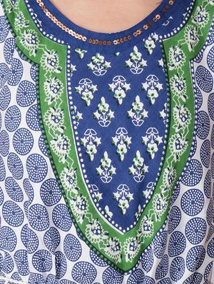 printed flared kurta - 16301622 - Standard Image - 4