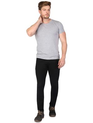 black denim plain jeans - 16301818 - Standard Image - 4