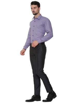 purple striped formal shirt - 16302141 - Standard Image - 4