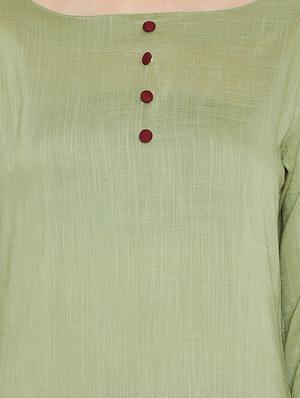 solid straight kurta - 16302413 - Standard Image - 4