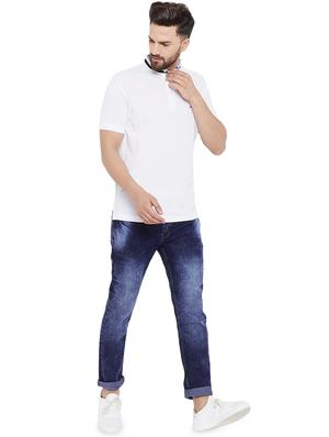 white solid collared tshirt - 16303519 - Standard Image - 4