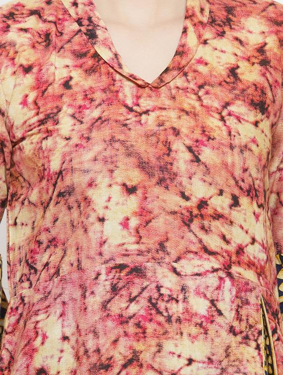 abstract printed kurta pant set - 16303595 - Zoom Image - 4