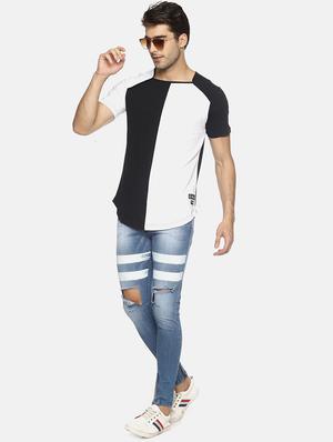 monochrome color block tshirt - 16303681 - Standard Image - 4