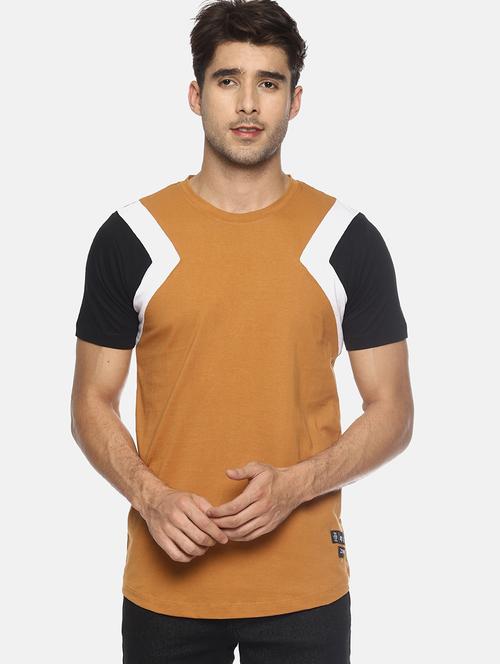 brown cut and sew tshirt - 16303685 - Standard Image - 1