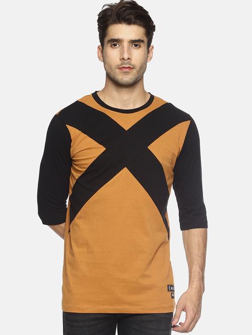 brown cut and sew tshirt - 16303686 - Standard Image - 1
