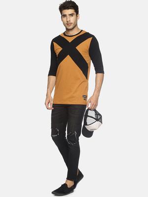 brown cut and sew tshirt - 16303686 - Standard Image - 4