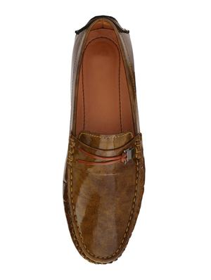 beige patent leather slip on loafers - 16304686 - Standard Image - 4