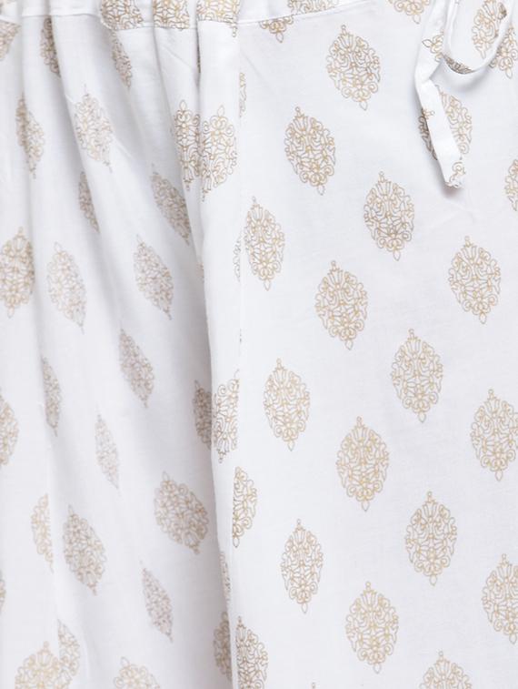 Block print flared palazzo - 16304957 - Zoom Image - 4